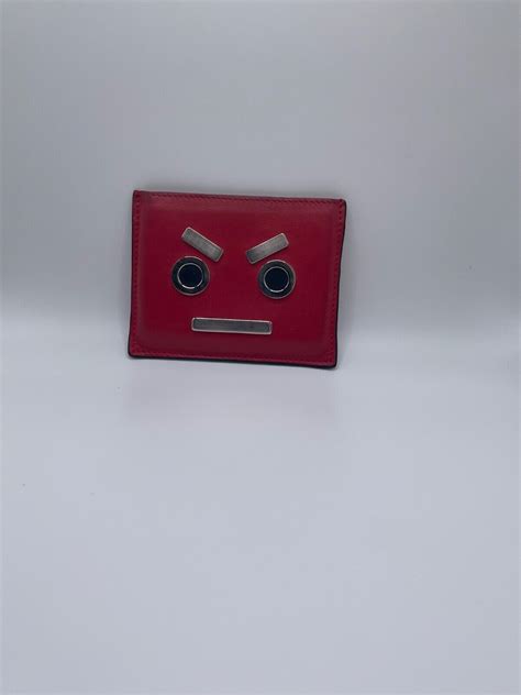 Fendi Faces No Words Monster Clutch With Coa 